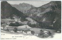 Originale Vintage Postkarte "Les Avants (Été)"  1906