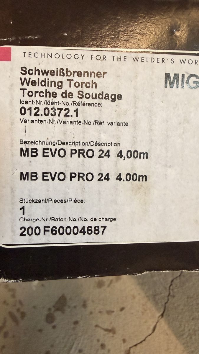 Saldatori: Schweissbrenner ABICOR BINZEL MB EVO PRO 24 4,00m MIG – Nuovo (secondo la descrizione) da Rotkreuz venduto da perlengott 5