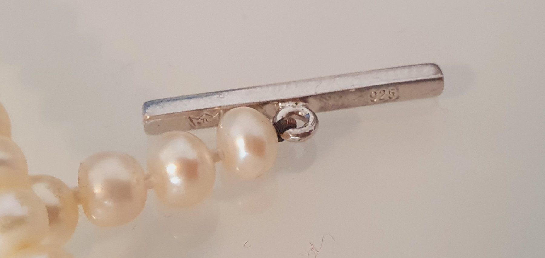 Ciondoli: Perlenkette ca 40cm lang mit Anhänger Silber 925er – Usato da Stansstad venduto da InStyle8 4