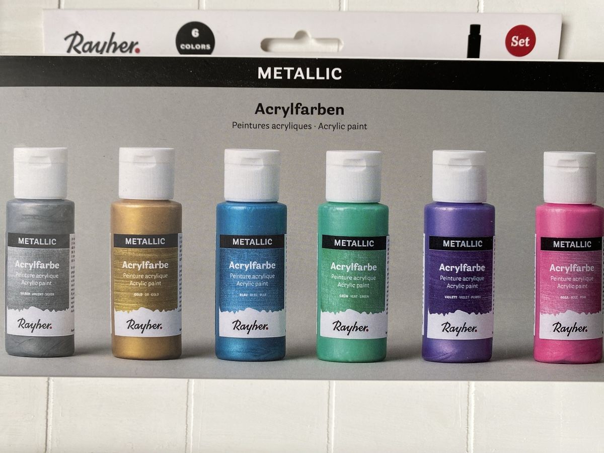 Farben: Rayher Metallic Acrylfarben Set, 6 Farben – Neu und originalverpackt aus wichtrach von elvena 1