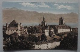 Lausanne - Le Château et les Alpes de Savoie