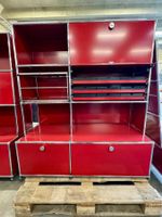 USM Haller Regal in Rubinrot, 4x2 🔝 Zustand (125x147x50.5)
