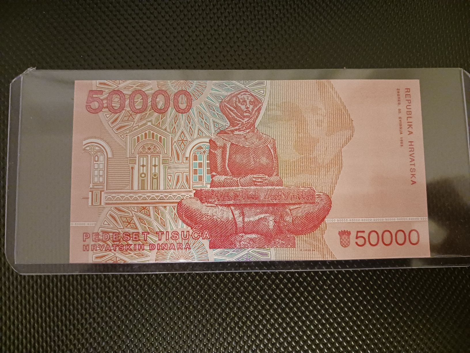 Banconote: 50000 Kroatische Dinar Banknote. – Usato da Geroldswil venduto da Antica01 1