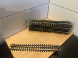 Modelleisenbahn Gleise gerade 10x gebrauchter Zustand
