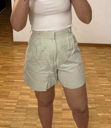 Short ZARA Taille S Vert Clair Été☀️