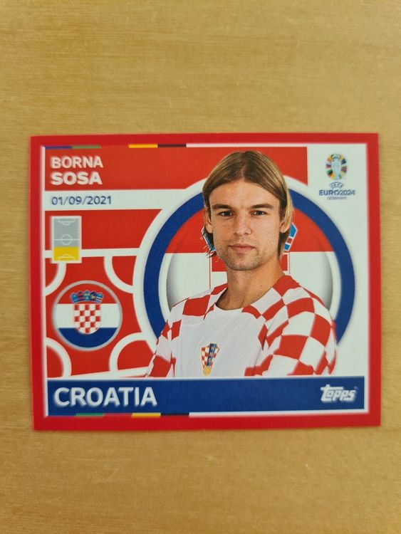 Autocollant Topps EURO 2024 - Luka Modrić (Croatie) - Parallèle Violet - CRO 2