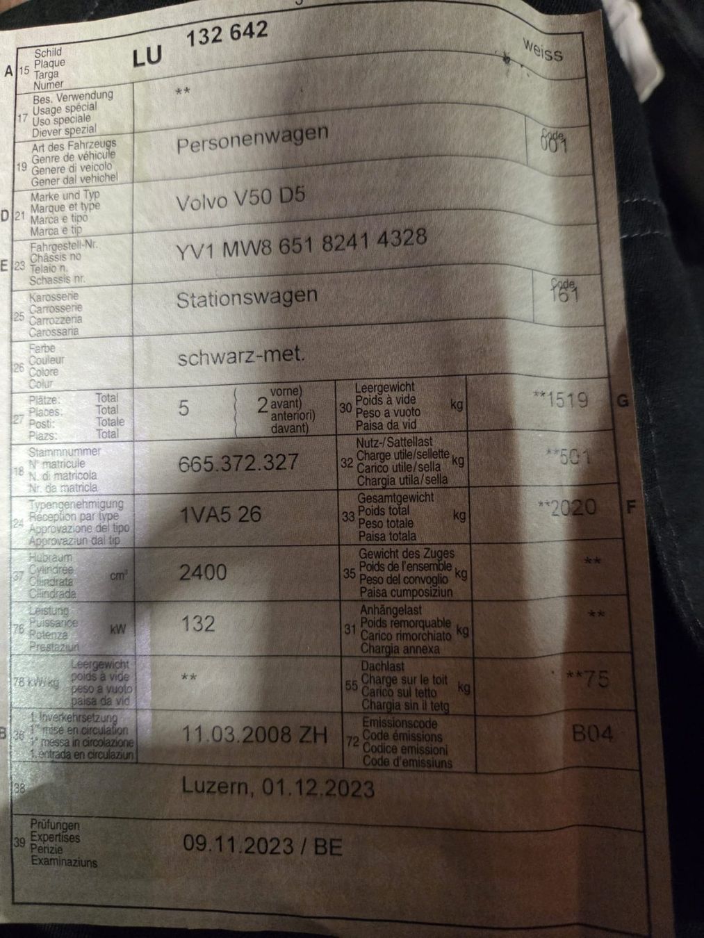 Volvo Automobili: Volvo v50 D5 Jg 2008 – Usato da Pfaffnau venduto da Sima68 7