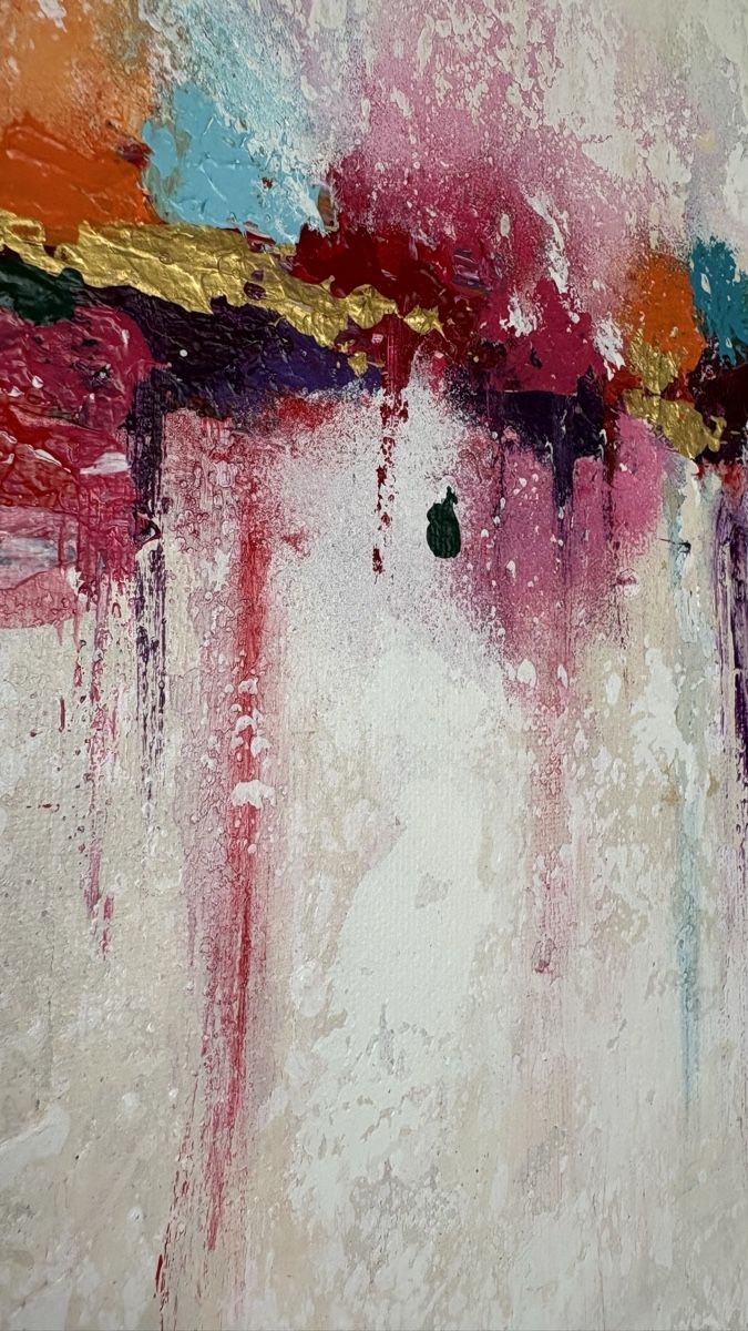 Dipinti: Original abstraktes Acrylbild, 50x50 cm, hell/bunt – Nuovo e nell'imballaggio originale da Kirchlindach venduto da GeibKeller 6