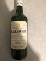 old Scotch Whisky black & white 