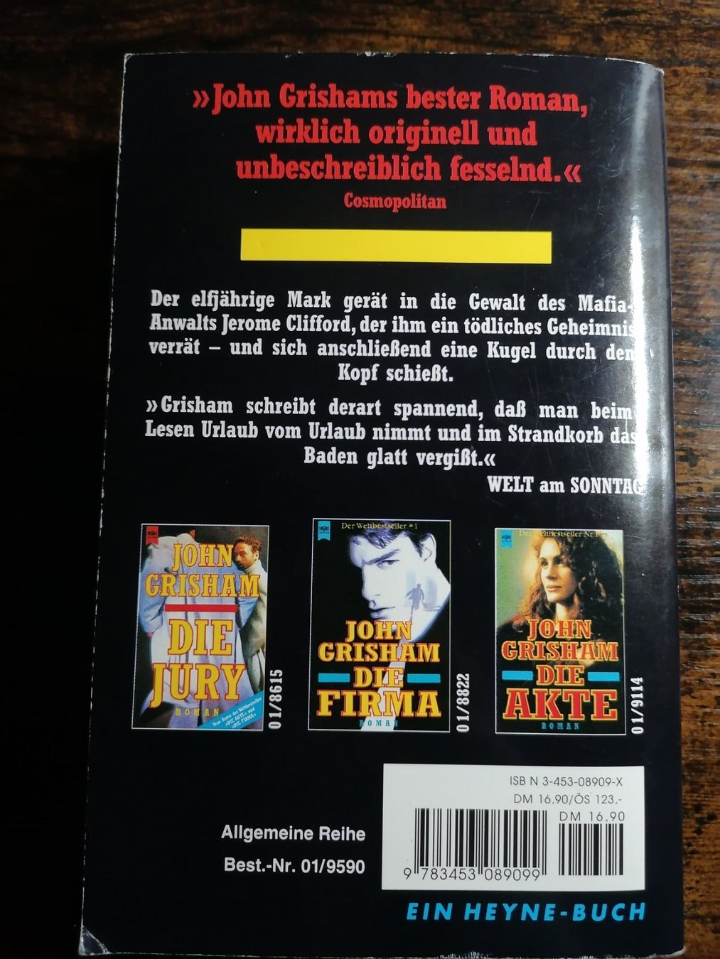 Libri: Der Klient - John Grisham (gebraucht) – Usato da Dübendorf venduto da aga1_b 1