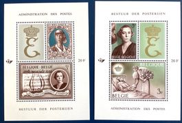 1966 Belgien  Königin Elisabeth Blocks 34-35 **