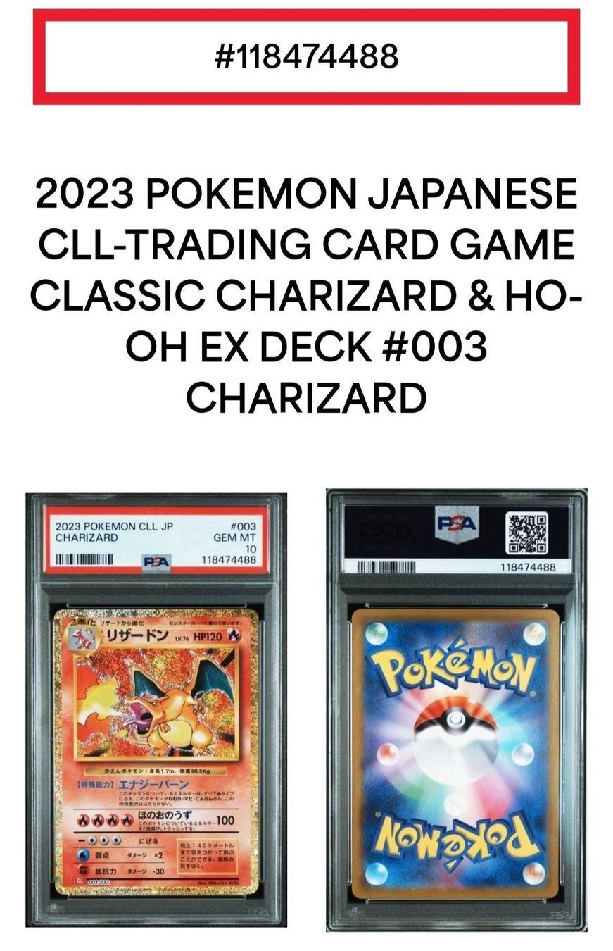 Pokémon Carte collezionabili: Pokemon Charizard 003/032 PSA 10 Gem Mint Classic Collection – Nuovo e nell'imballaggio originale da Cademario venduto da Poke_Dan 2