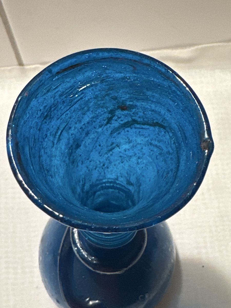 Vasi & Recipienti: Blaue Glasvase,  Vintage Deko – Usato da Zürich venduto da Chaeffeler 5