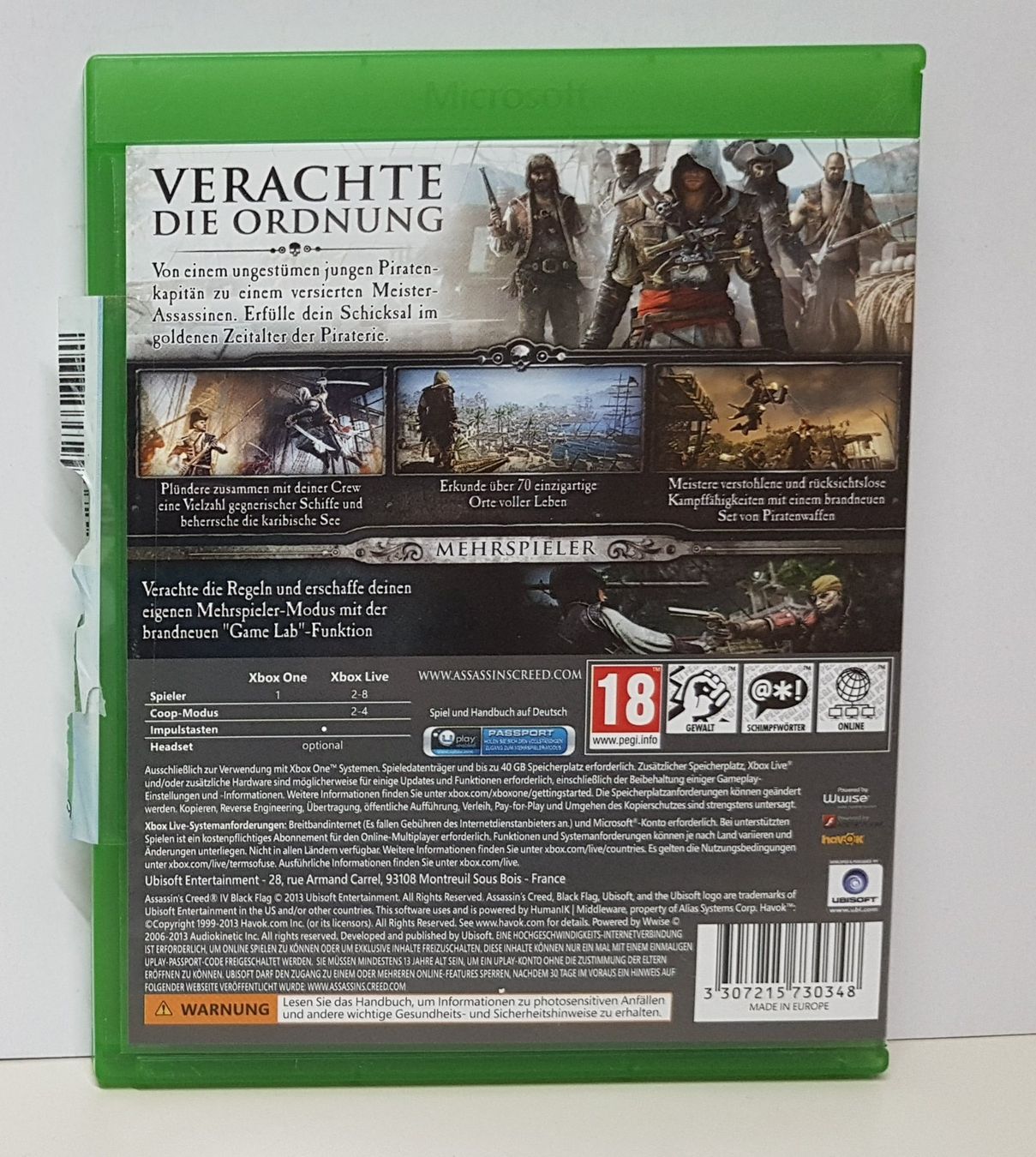 Microsoft Giochi: Assassin's Creed IV Black Flag Xb One – Usato da Schüpfheim venduto da Games_Spielkonsolen 2