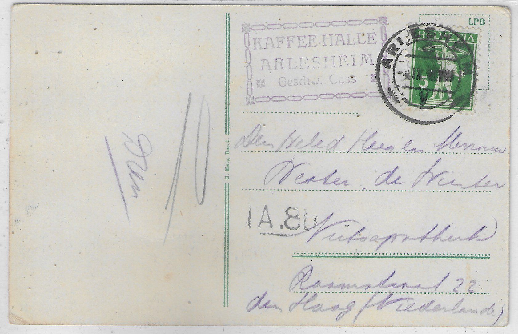Cartoline postali: Schloss Birseck - Gempen-Aussuchtsturm – Usato da Ettingen venduto da Kartenplanet 1