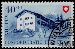 40 Rp. Prätigauerhaus mit ABART - sauber gestempelt
