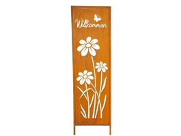 "Willkommen" Schild Metall ca. 97 x 31cm
