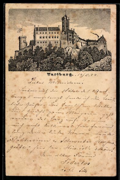 Entiers postaux: Vorläufer-Lithographie Ganzsache PP6 F1 – D'occasion à Berlin par bartko-reher
