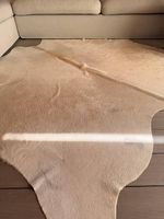 Kuhfell als Teppich weiss
