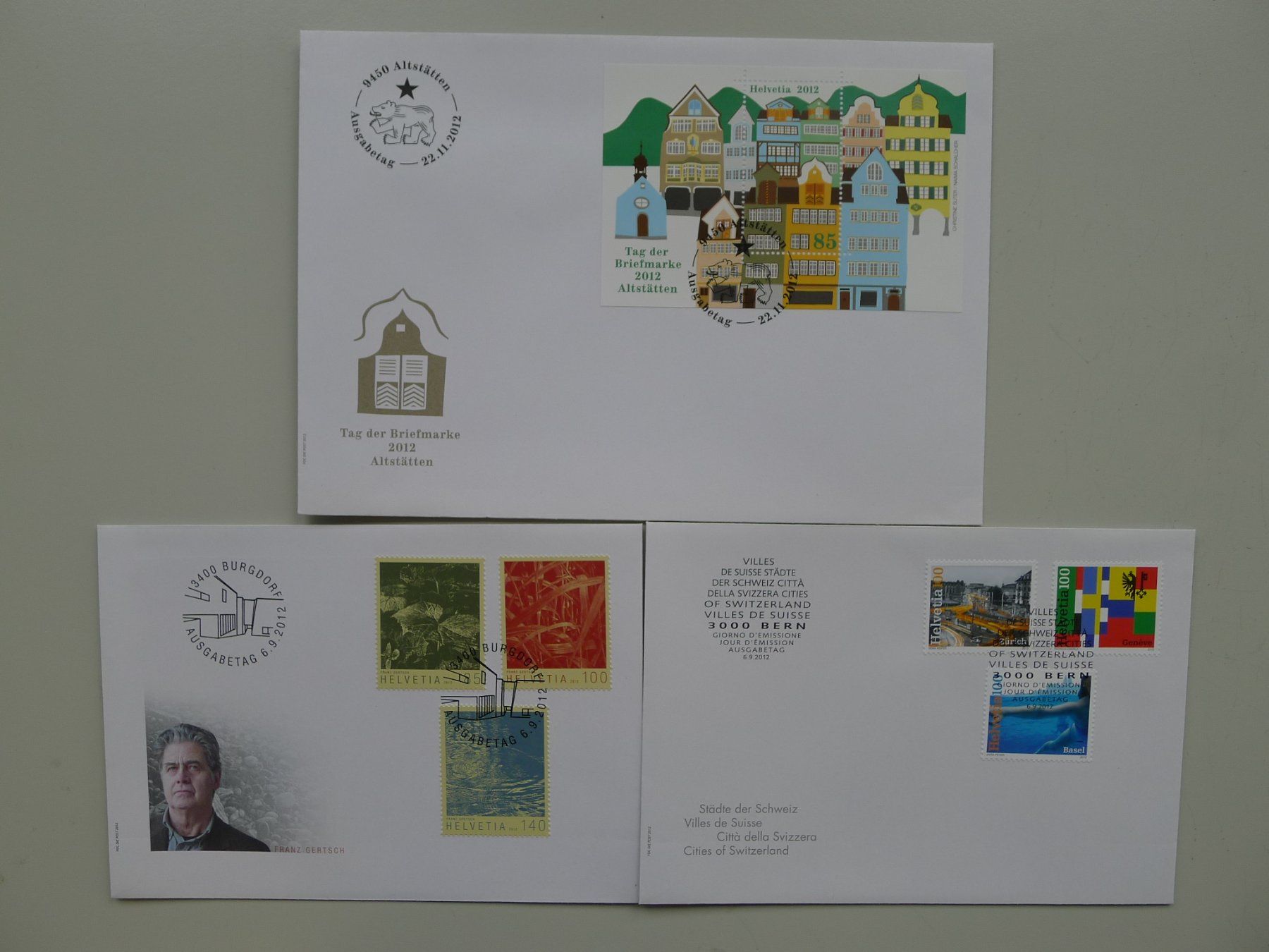 Tutti i francobolli: 2012, FDC Sammlung, total 24 Stück, neuwertig! – Usato da Sursee venduto da Luzernerraute 3