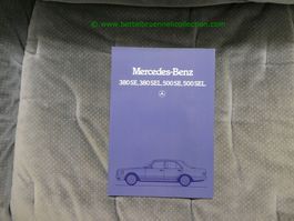 Mercedes-Benz S-Klasse W126 1983/01 Prospekt deutsch