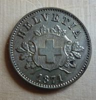 10 Rappen 1871, stgl, KW CH 275.--