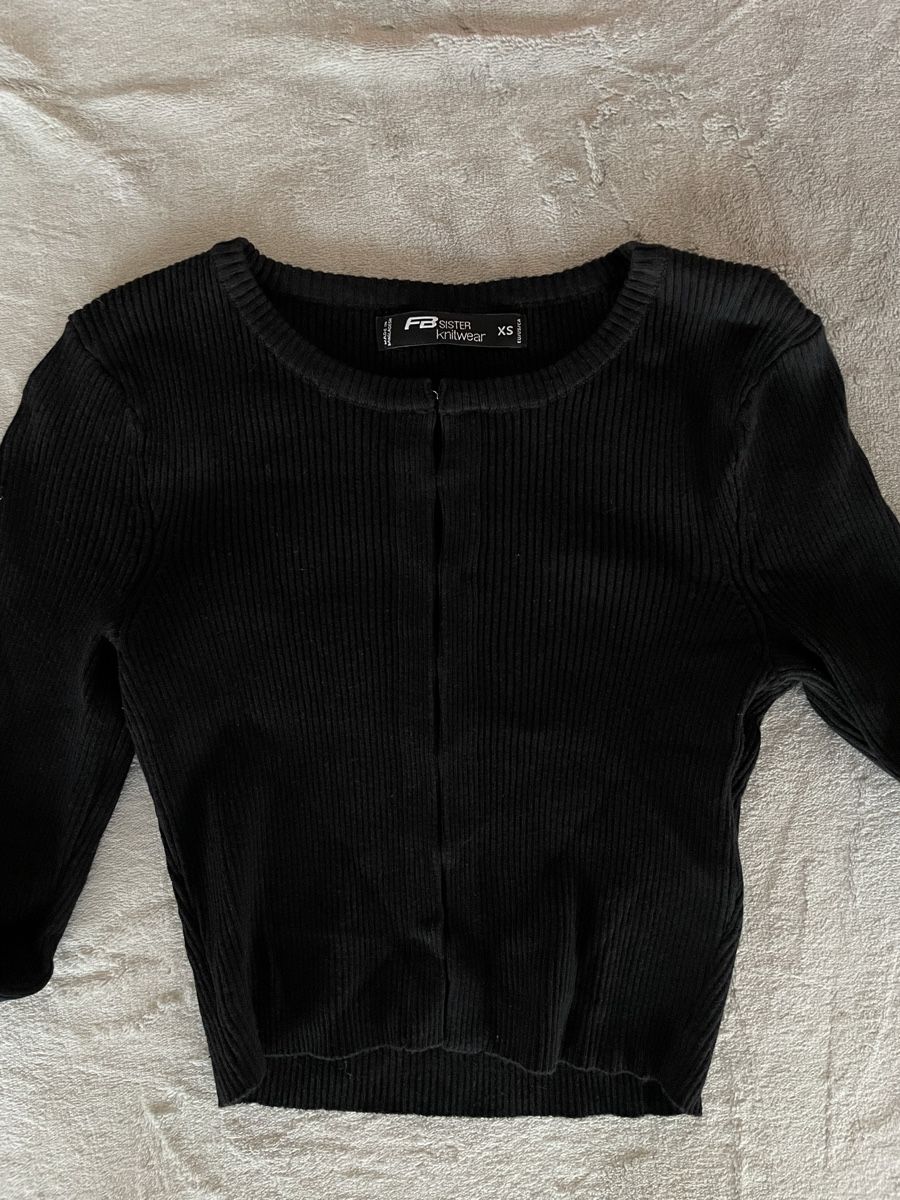 Maglioni & Felpe: Schwarzer Crop Cardigan, Gr. XS – Usato da Stein AG venduto da t050525