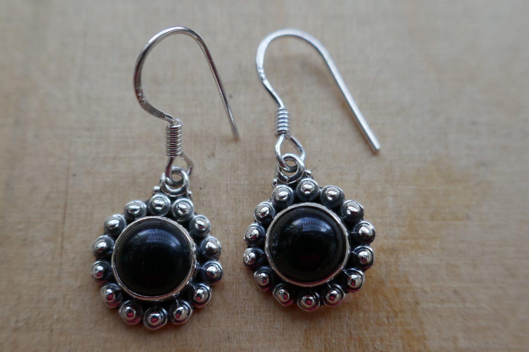 Orecchini pendenti & Orecchini a lobo: Ohrhänger in Silber mit Onyx – Nuovo (secondo la descrizione) da Arboldswil venduto da estrella925 1