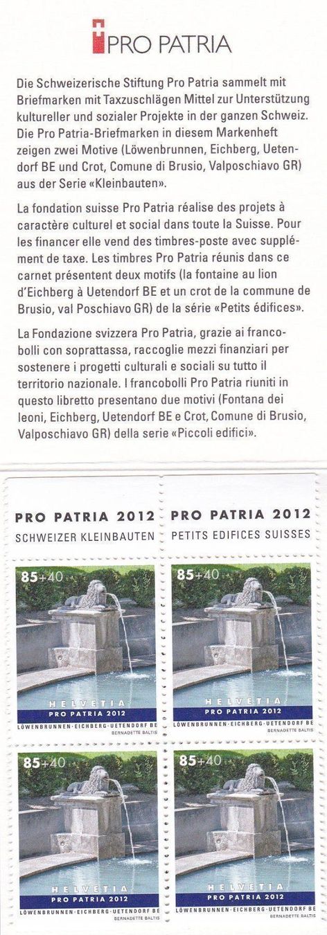 Tutti i francobolli: Postfrisch PP MH 2012 – Nuovo e nell'imballaggio originale da Schliern b. Köniz venduto da joni20 1