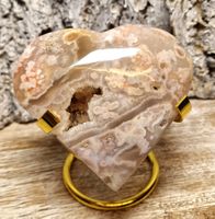 Hübsches Blumenachat Herz 265g