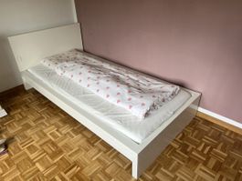 IKEA Malm Bettrahmen weiss 90x200