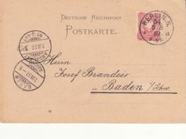 DR PK mit Mi 41 l , 1887