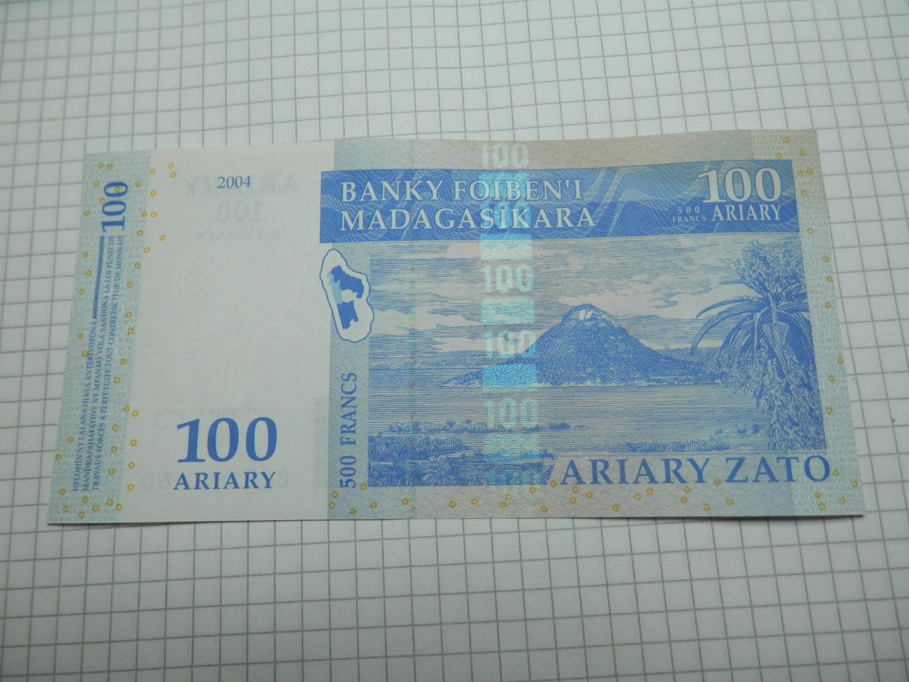 Banknoten: Banknote Madagaskar 2004 100 Ariary unzirkuliert – Neu (gemäss Beschreibung) aus Weiach von weiach81 1