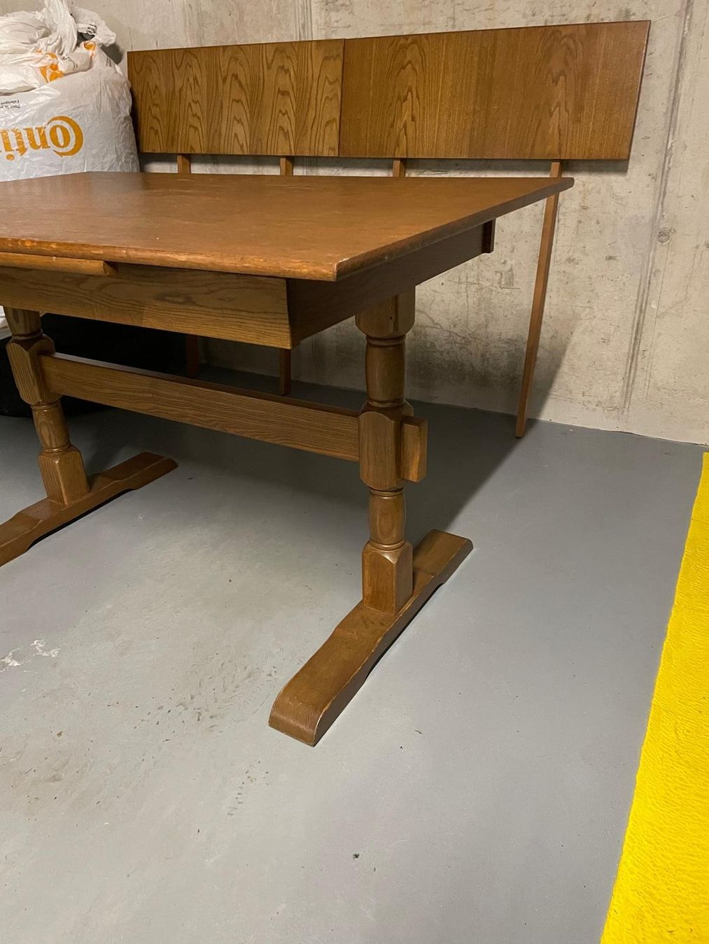 Tavoli: Table en bois massif avec rallonge, style rustique. – Usato da Pully venduto da jul_5sqm 1