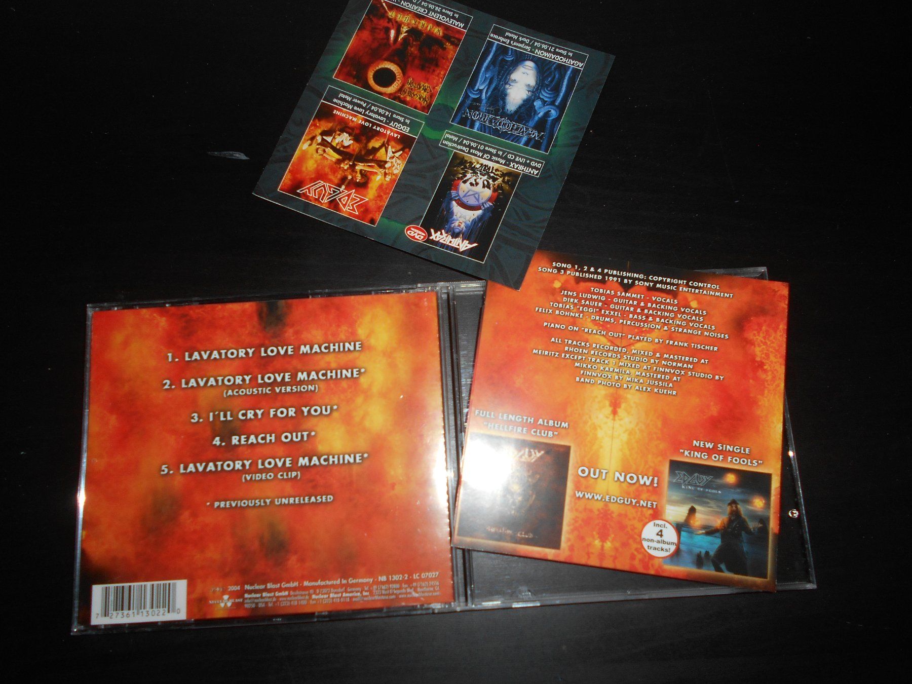 CDs: Edguy – Lavatory Love Machine / 4 Tracks / 2004 – Gebraucht aus Aarberg von witchhunter01 1