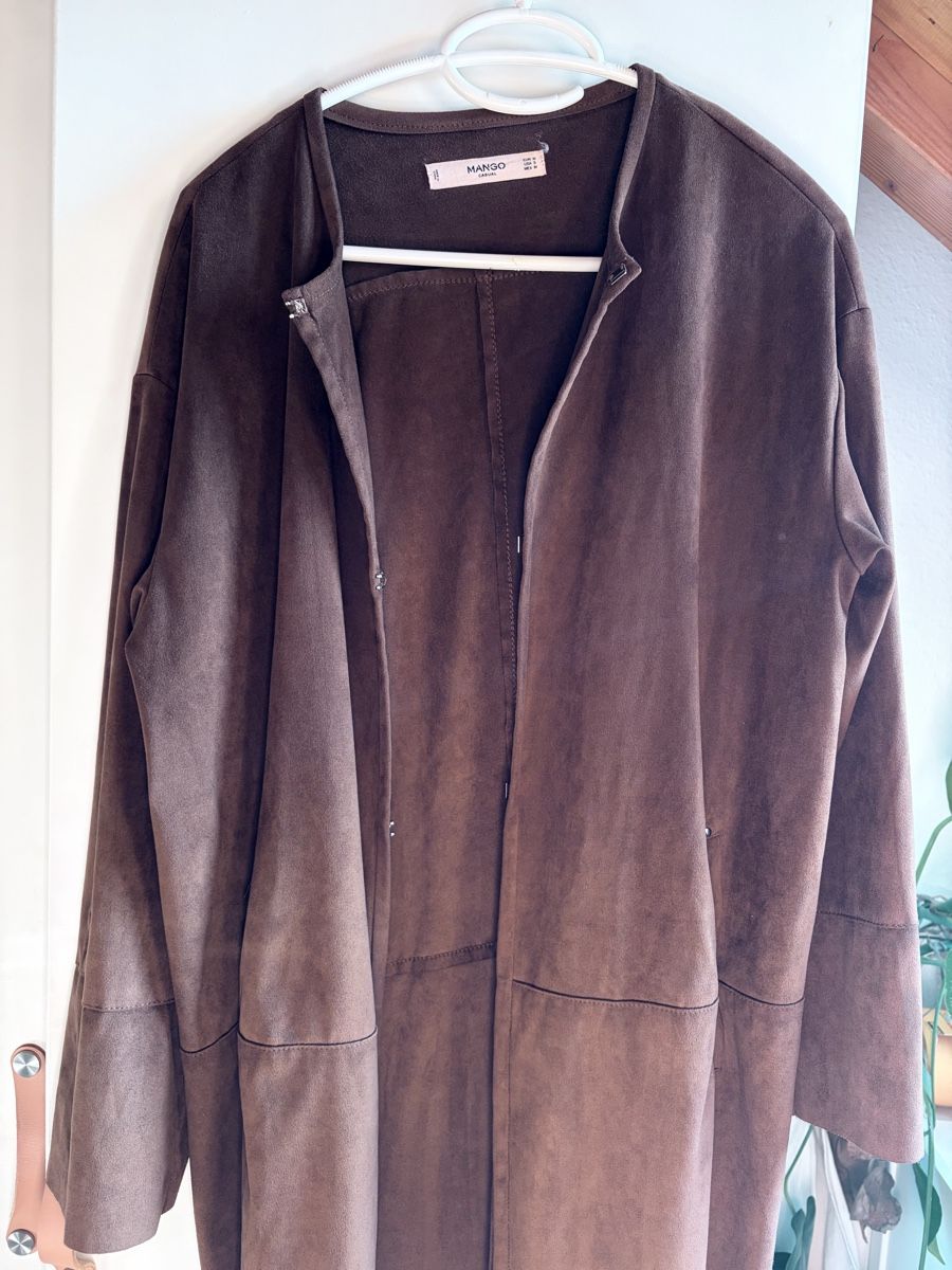Mango Giacche: Veste Mango en suédine marron, taille M – Usato da Fribourg venduto da alex_afs 2