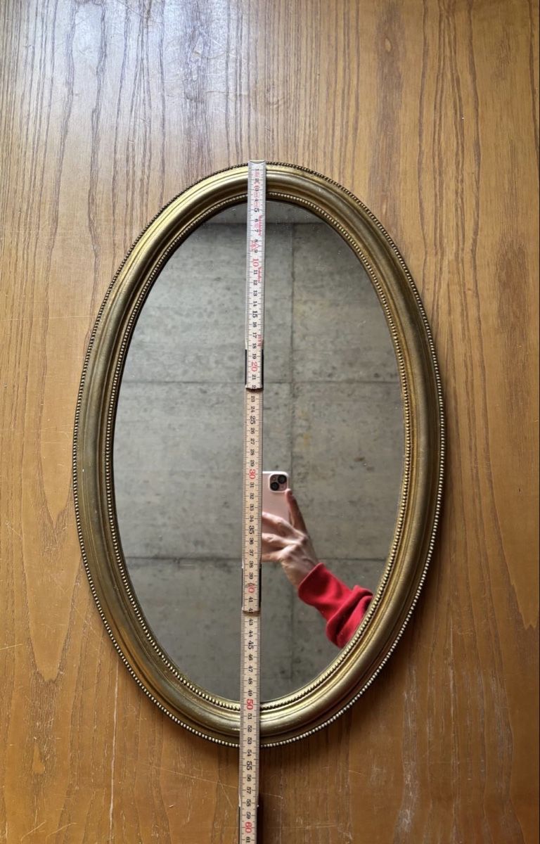 Specchi: Miroir ovale doré vintage chic – Usato da Dotzigen venduto da SecondHandGems 3