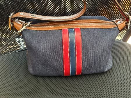 Coach Jeans Tasche Blau/Rot - Versand Kostenlos.