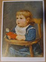 Ansichtskarte Albert Anker - Mädchen im Kinderstuhl