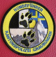 Aufnäher Hundeführer Kantonspolizei Graubünden Stoff
