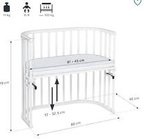 ! NEU! Komplettes Set weisses Beistellbett