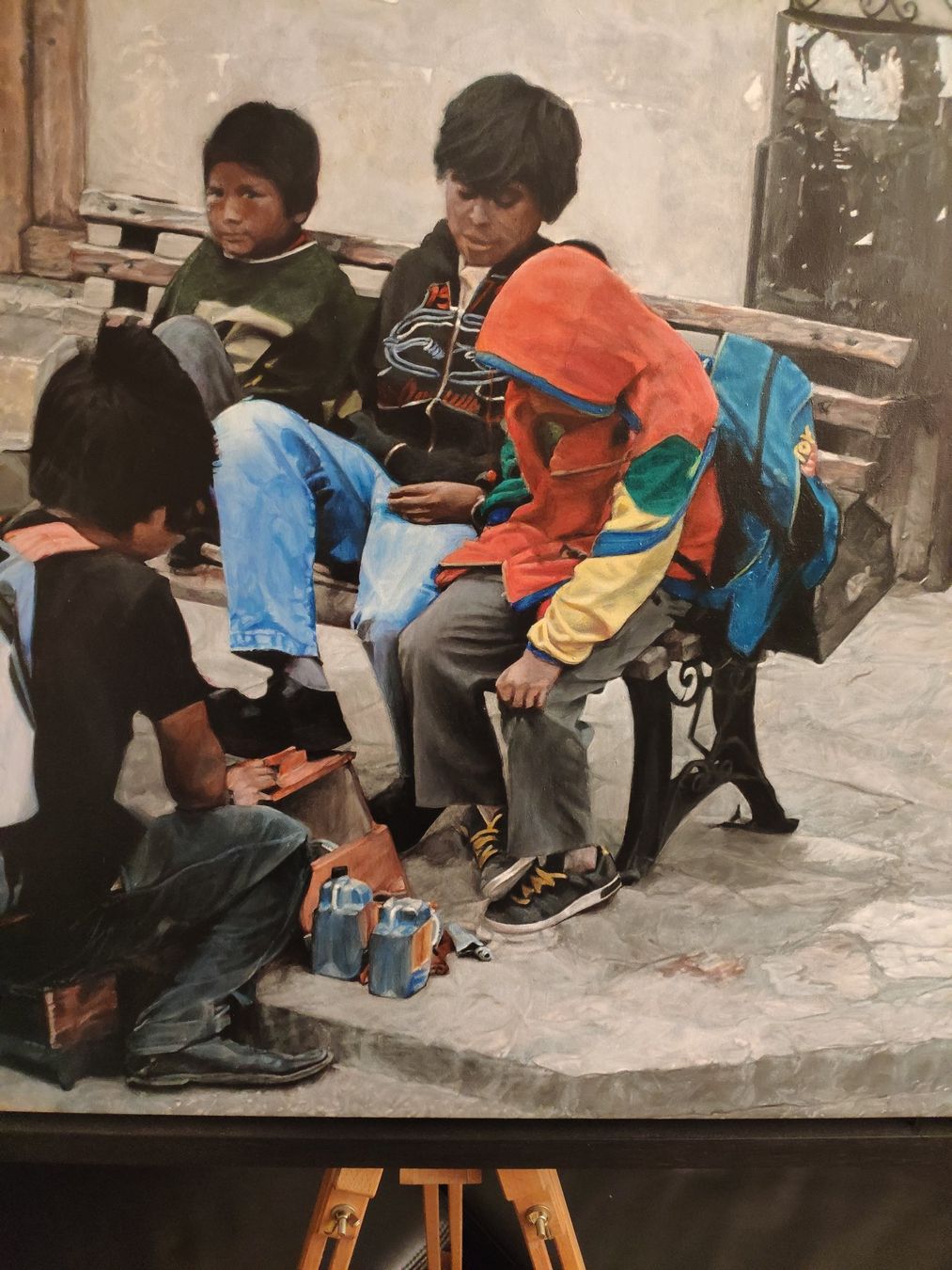 Dipinti: Acrylgemälde "Les petits cireurs aux chaussures cirées" – Nuovo (secondo la descrizione) da Greifensee venduto da fran_cois 2