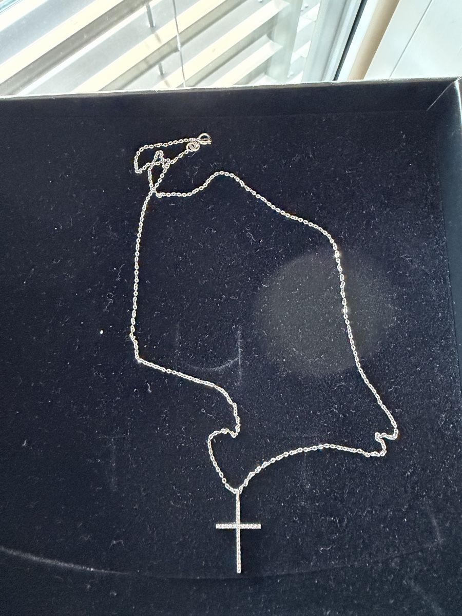 Catenine: White gold cross with diamonds – Nuovo (secondo la descrizione) da Wilen b. Wollerau venduto da kat_hw7k