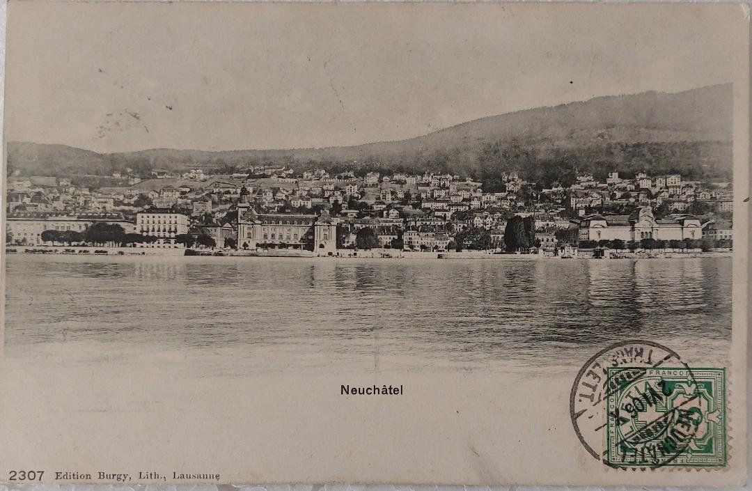 Cartoline postali: NEUCHÂTEL - 1906 – Usato da Delémont venduto da Domdom1