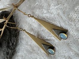 Vintage Ohrringe Fashion 1970 mit metal
