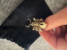 BERNARD DELETTREZ very rare bronze ant ring