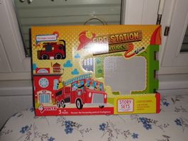 Puzzlematte Feuerwehr Spielset komplett, neuwertig