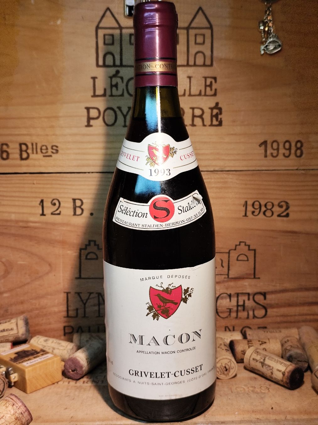 Vino: 1993 Macon Grivelet-Cusset – Nuovo e nell'imballaggio originale da Büsserach venduto da Vintage-vins 4