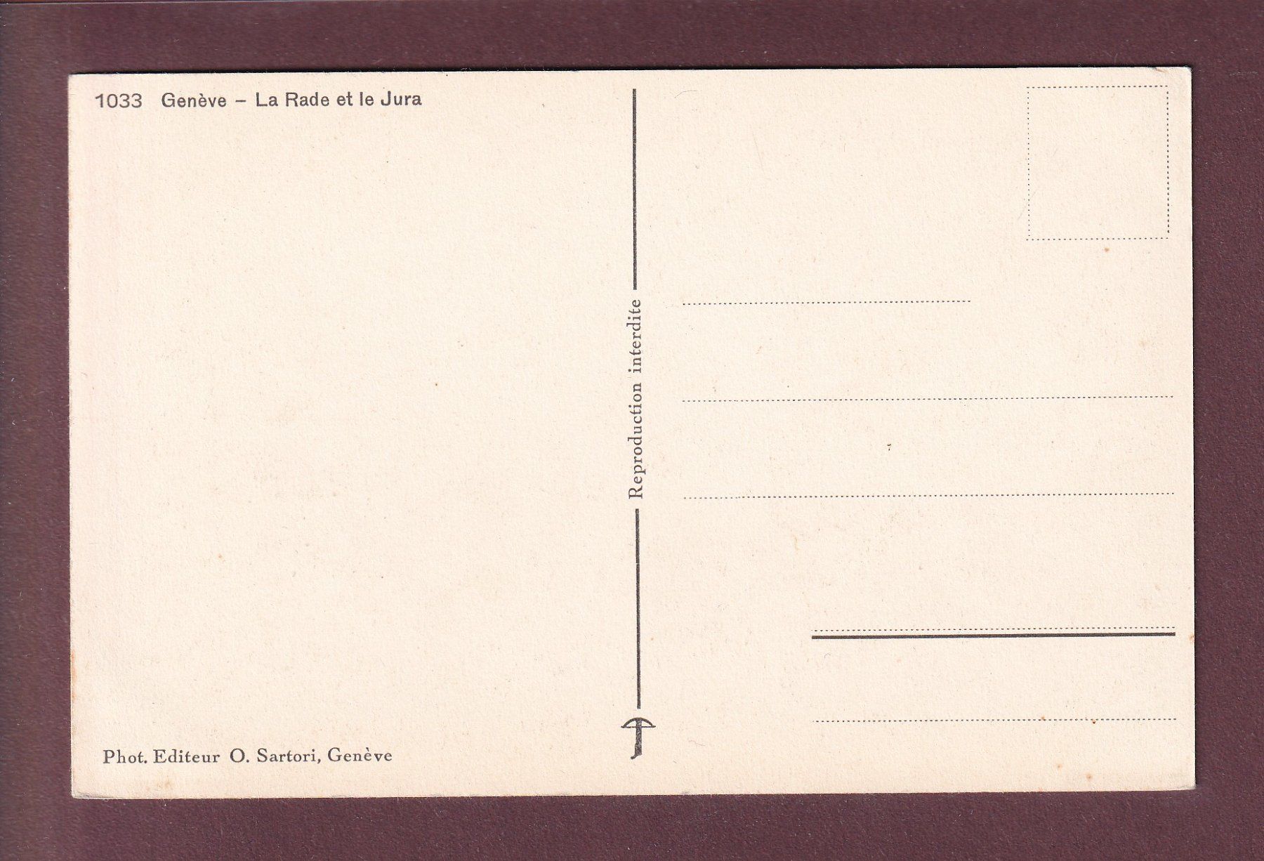 Cartoline postali: GENEVE - Rade et Jura – Usato da Pully venduto da nicecards 1