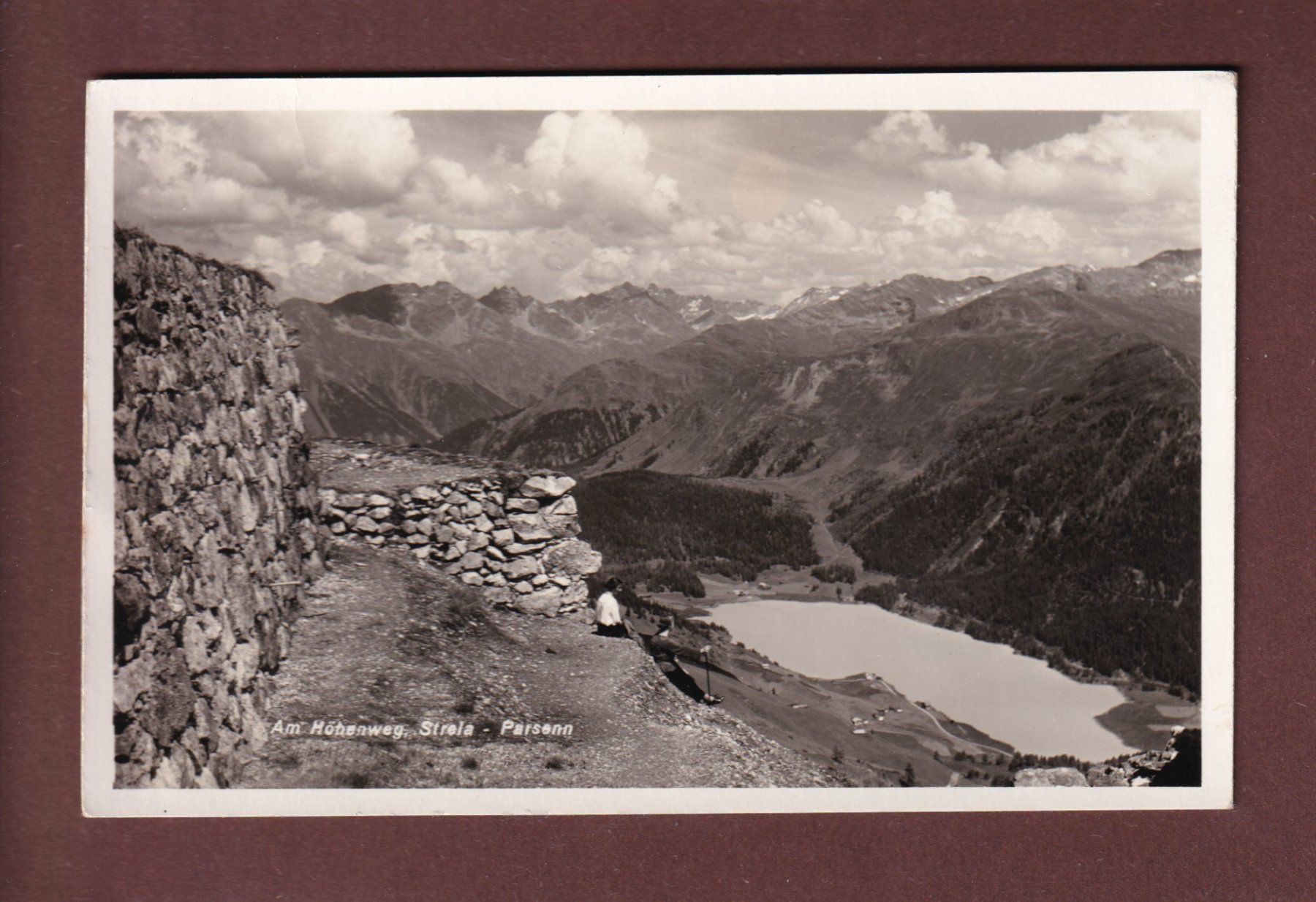 Cartoline postali: Am Höhenweg STRELA-PARSENN – Usato da Pully venduto da nicecards-shop